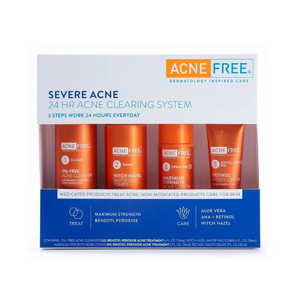 Severe acne 24hour kit- 4 step