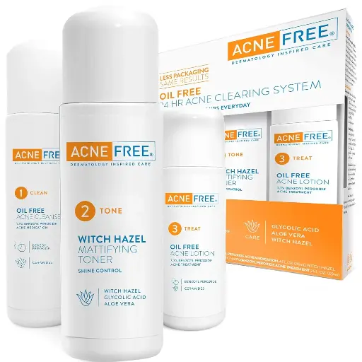 [SKU0014] Acne free HR 3step kit